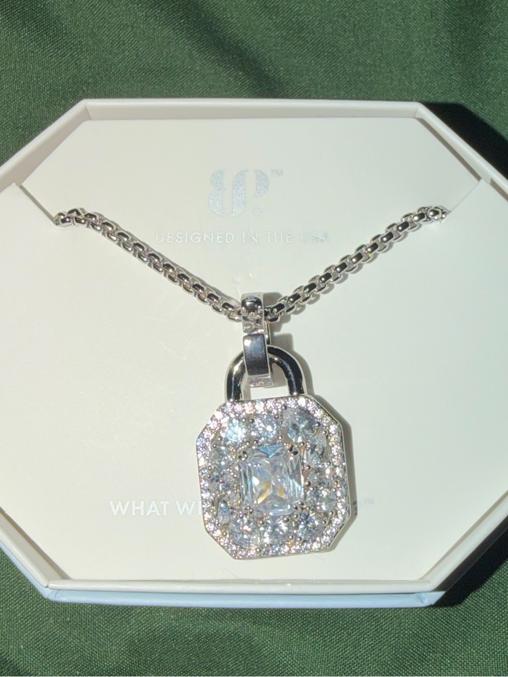 Bomb Party OG necklace-Effortless Glow Diamond CZ on Rhodium NK40928